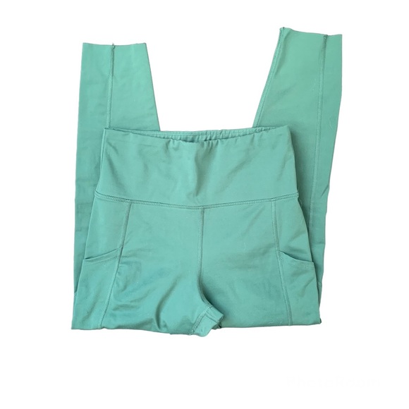 AE Teal High Waisted Pocket Leggings - Picture 3 of 4